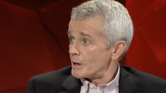 One Nation senator Malcolm Roberts argues with Professor Brian Cox on <i>Q&A</i>.