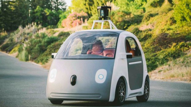 Google's driverless car prototype.