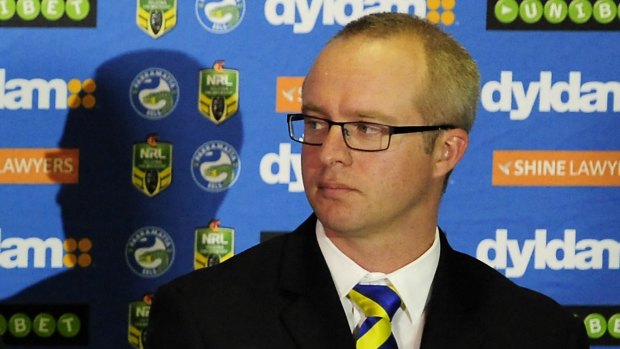 Former Eels chief executive Scott Seward was forced to resign in June 2015.
