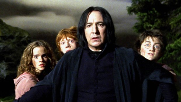As Snape in Harry Potter and the Prisoner of Azkaban.
