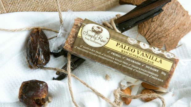 Simply Raw paleo bars are among Zappini-Rosa's best sellers.