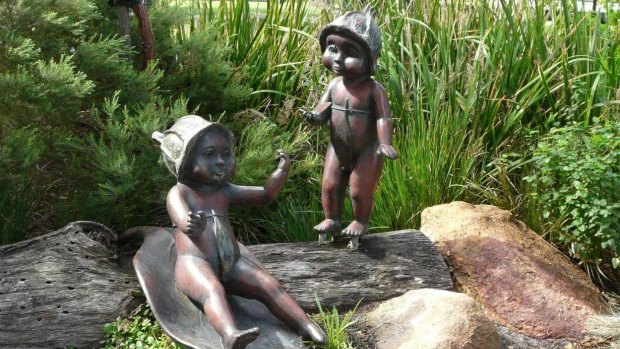 One of the bronze sculptures was discovered missing on Monday morning.