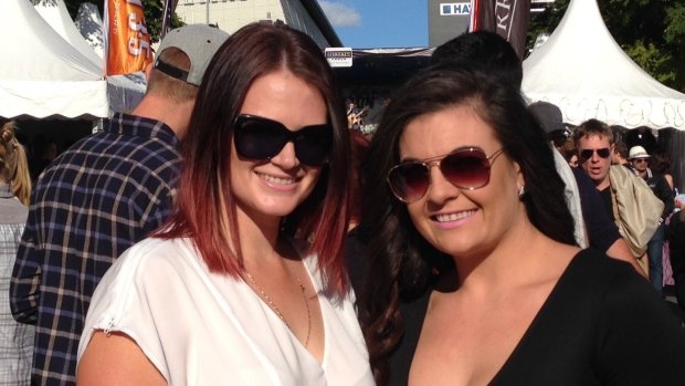 Kirsty Ireland from Loganholme and Courtney Kemp from Norman Park at the Caxton Street Festival