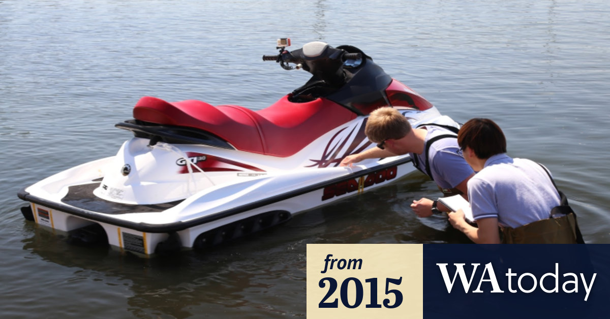 Perth's UWA shows off Australia's first electric jet ski