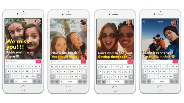 Yahoo's Livetext app combines traditional text messages with a silent video feed.