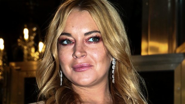 Lindsay Lohan at her new nightclub opening in Athens, Greece, on October 15, 2016.