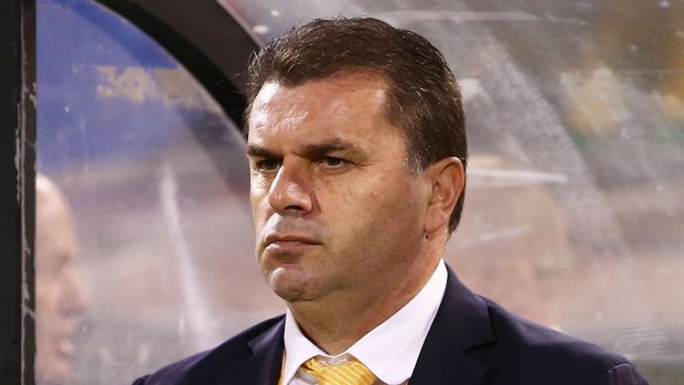 Vision: Ange Postecoglou is looking to build the Socceroos' stocks in the striking and fullback positions.