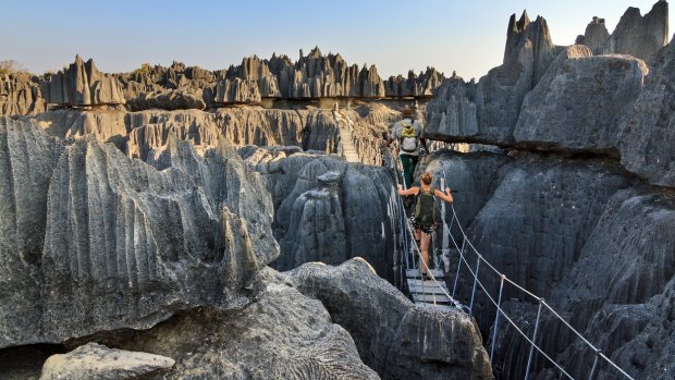 Tsingy de Bemaraha Strict Nature Reserve in Madagascar.