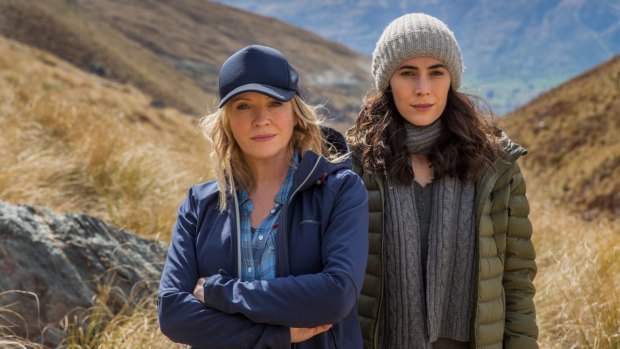 Rebecca Gibney and Geraldine Hakewill in Wanted.