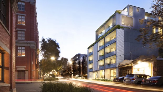 Tim Gurner rejigged apartment sizes in his Stanley Street development in Collingwood to meet the market.