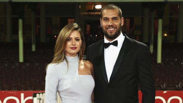 'Just because he is a sports star doesn't mean that he's bulletproof':  Jesinta Campbell and Buddy Franklin.