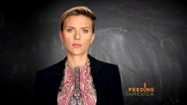 Scarlett Johansson has revealed that her family received public food assistance.
