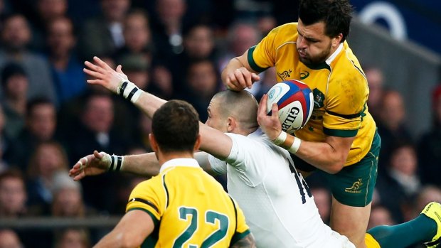 Flying high: Adam Ashley-Cooper starred for the Wallabies.
