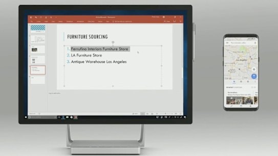 The new cloud keyboard lets you, for example, copy text from your PC and use it in an app on your Android phone.