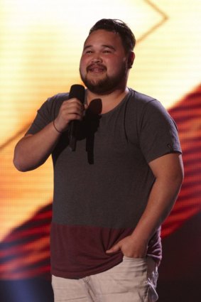 Justin "Panda" Maher-Smith at his audition on <i>The X Factor</i>.
