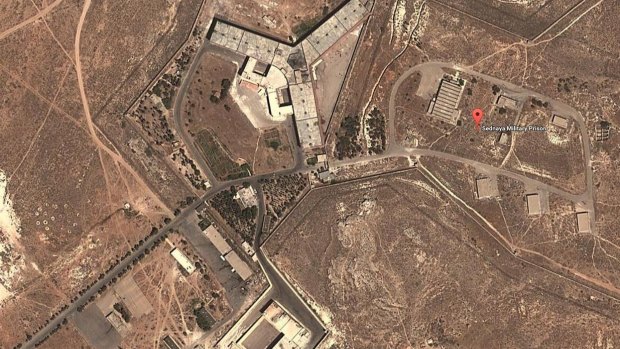 The Sednaya prison complex in Syria. 