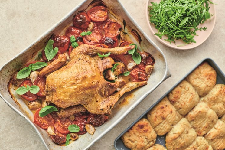 Jamie Oliver's roast chicken Margherita