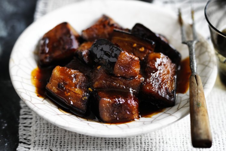Neil Perry's fried eggplant with miso.
