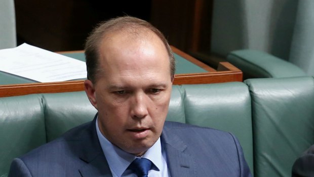 'As an exemplar of calm reason and restraint, Peter Dutton is about as convincing as Tony Abbott would be leading Sydney's Gay and Lesbian Mardi Gras.'
