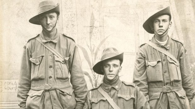 World War I Australian Imperial Force uniforms. 
