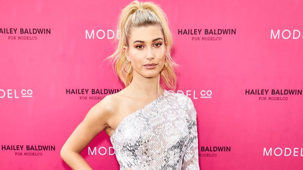 Hailey Baldwin in Sydney last week.