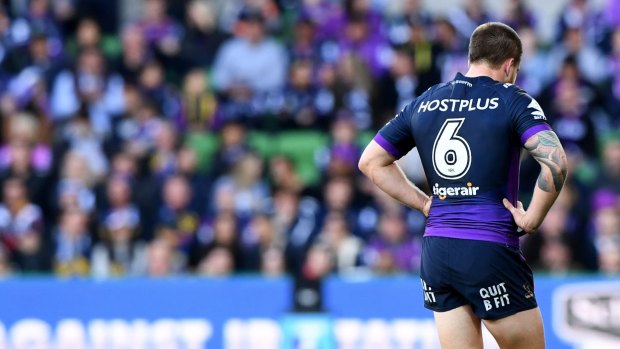Sent off: The Storm's Cameron Munster has a strained relationship with his national teammates.