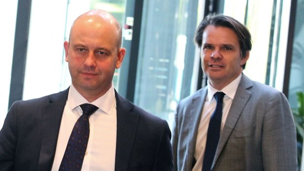 New deputy: NRL CEO Todd Greenberg with second-in-command Nick Weeks.
