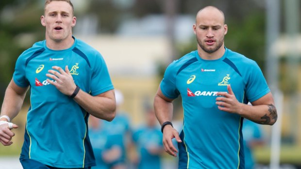 Billy Meakes (right) will be vying for a Wallabies debut.