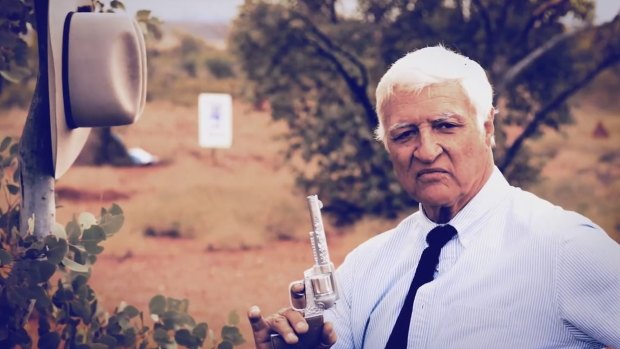 Screen grab from Bob Katter's latest campaign ad.