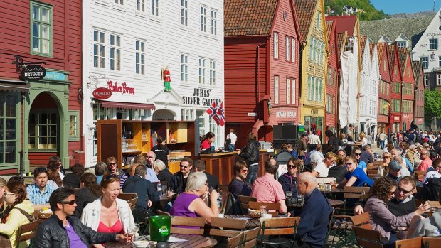 A meal in Norway is likely to set you back 30 per cent more than in Australia.