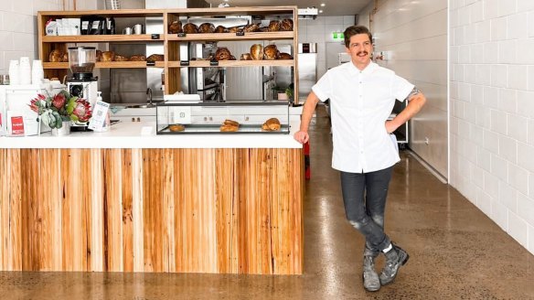 Co-owner James McMurray at Blanc Bakery in Berwick.