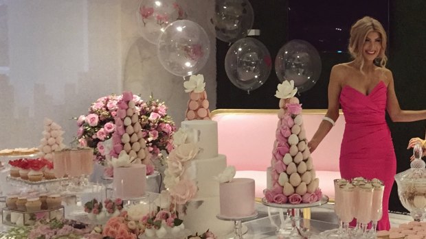 Salim Mehajer's sister Kat throws OTT bridal shower ahead of upcoming wedding, complete with four dress changes.