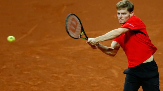 David Goffin could not overcome a determined Andy Murray.