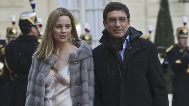Australian actress Melissa George, left, and Jean David Blanc earlier this year.