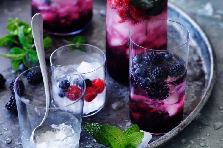 Red wine cordial.