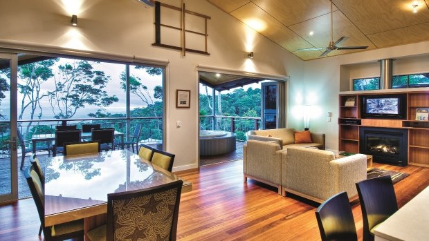 The villas at O'Reilly's Rainforest Retreat have a direct connection to the outdoors. 
