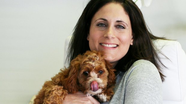 Petcloud founder Deb Morrison with her pet toy cavoodle Milly.