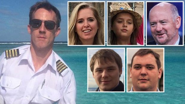 Seaplane victims: Pilot Gareth Morgan, Emma Bowden, her daughter Heather, Richard Cousins, and his sons William and Edward.