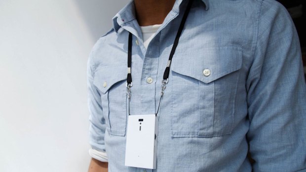 Humanyze's smart work badges contain microphones and and precision positioning technology.