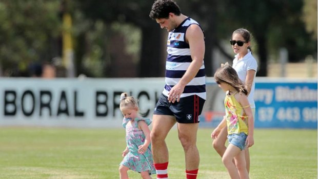 Time to go: Brendan Fevola wants to spend more time with his children in Melbourne. 