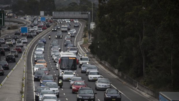 Heavy holiday traffic is causing delays across Sydney.