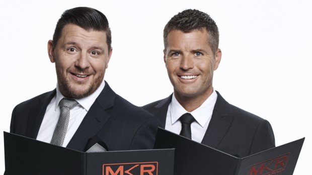 <i>My Kitchen Rules</i> judges Manu Feildel and Pete Evans.
