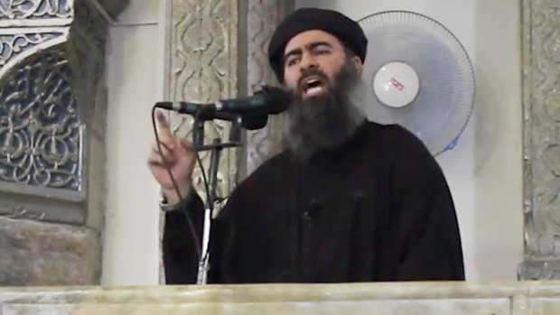 Abu Bakr al-Baghdadi, the self-styled leader of Islamic State. His Boxing Day boast that the US-led coalition will not "dare send their troops against us" now has a hollow ring to it.