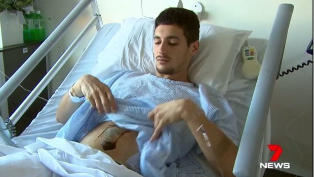 The attacker stabbed Luigi Spina in the side of his stomach.