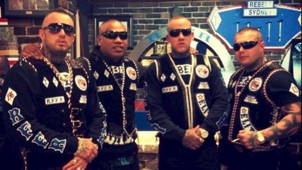 Police are investigating whether Michael Davey (far left) was killed on orders from his own bikie club.
