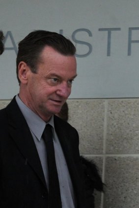 Michael Alan Gillard outside the ACT Magistrates Court in 2011
