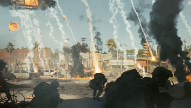 The California threat was aliens in 2011's <i>Battle: Los Angeles</i>.