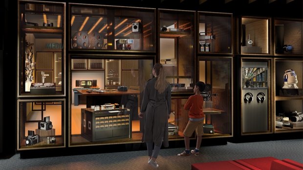 An artist's impression of an exhibit on the preservation and film digitisation at ACMI