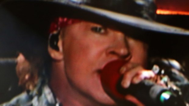 Axl Rose performs with AC/DC in Lisbon in May earlier this year
