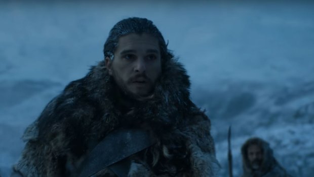 Jon Snow (Kit Harington) in season seven of Game of Thrones.